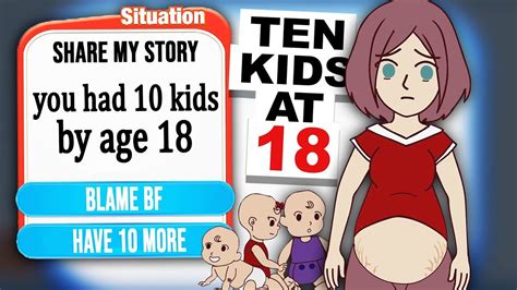 I Had 10 KIDS At Age 18 in BitLife! .
